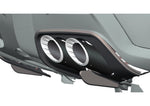 CAD render of Capristo tailpipes and frame in the 12Cilindri rear bumper