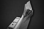 Capristo carbon side skirt winglet for Ferrari 488 Pista, end view