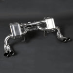 Capristo FreeFlow exhaust for Ferrari 288 GTO, polished mufflers with twin round tips each side