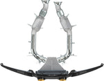 Front render of Capristo Ferrari 296 complete exhaust with downpipes and carbon frame