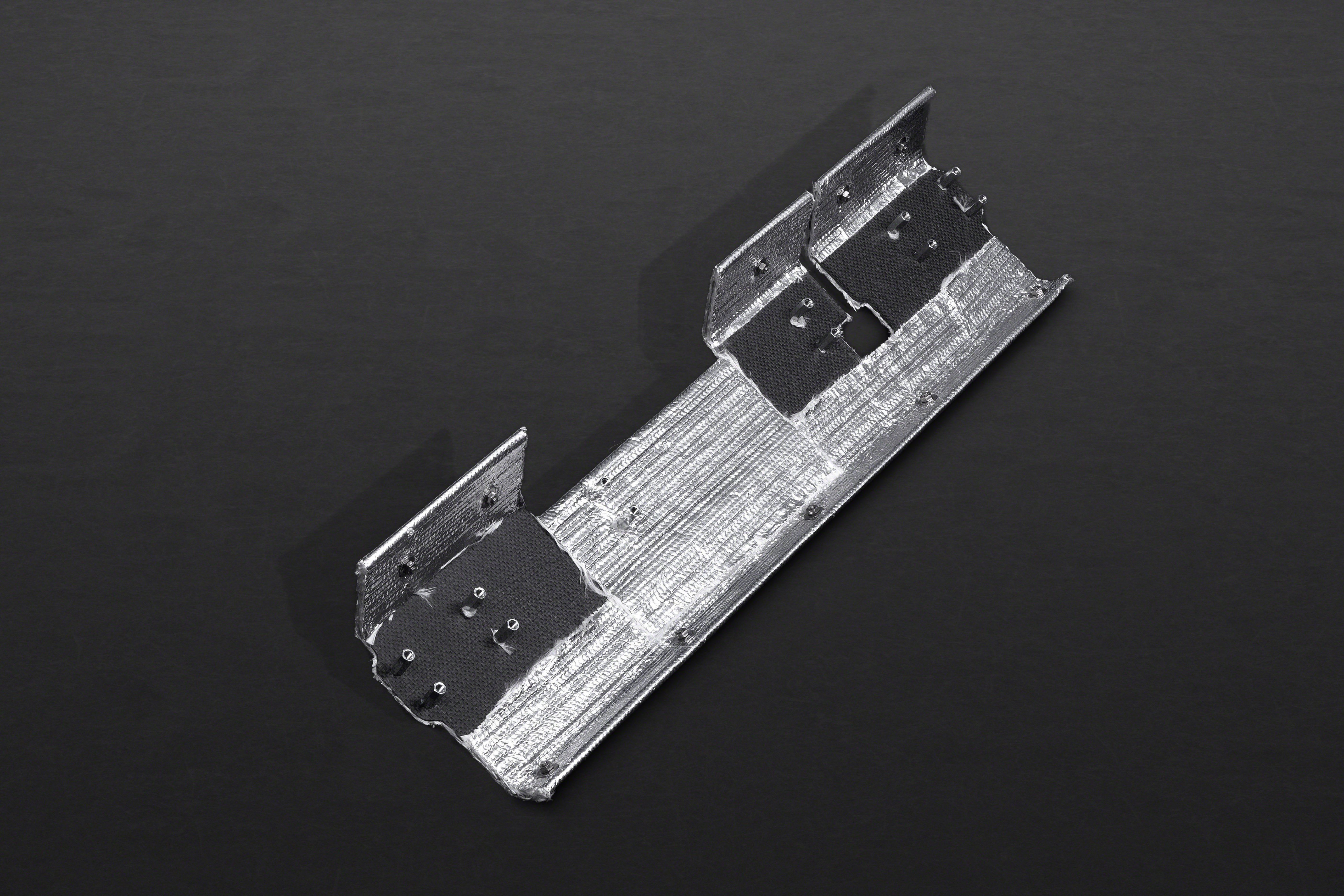 Capristo carbon fiber rear diffuser heat shield part