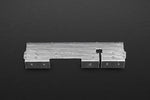 Capristo carbon fiber rear diffuser heat shield, flat view