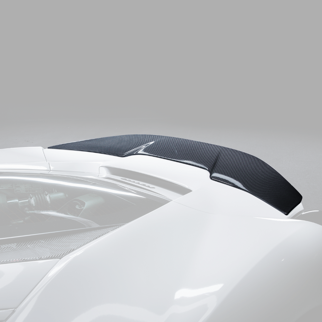 488 Diavolo decklid spoiler, faded close-up