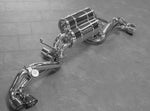 Capristo Ferrari Enzo valved exhaust, angled view