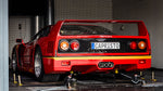 Ferrari F40 rear with Capristo triple tips on dyno