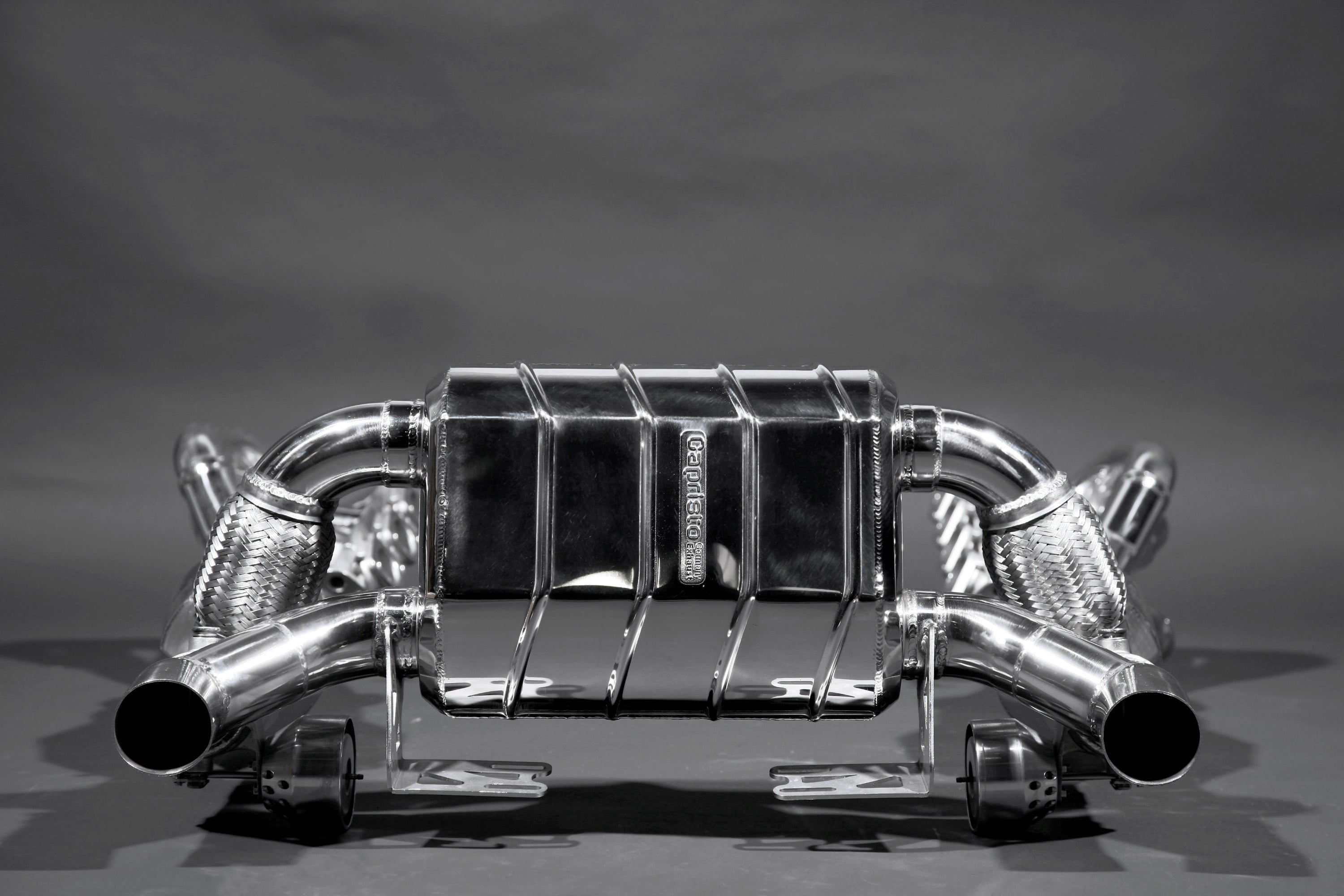 Capristo Ferrari 430 Scuderia valved exhaust, rear studio view