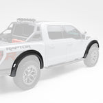 Raptor R fender flares, faded view highlighting carbon arches