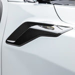 Raptor R carbon side vent from above, angled detail