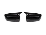 A front view of AUTOTECKNIC M-INSPIRED PAINTED MIRROR COVERS - BMW G30 5-SERIES 2016+ with white background