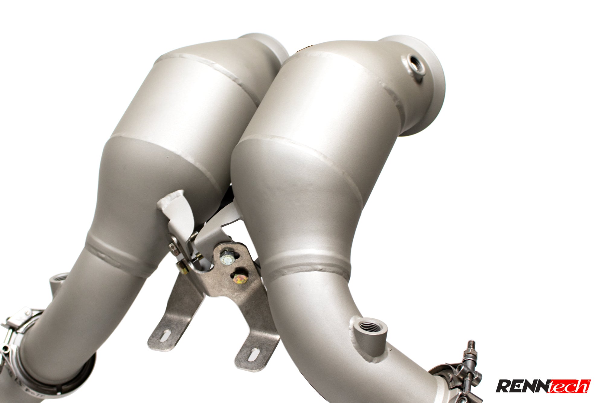 G 550 W463A downpipe catalysts close up - Downpipes for the 2019-2026 G 550