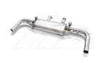 A top view of FI Exhaust Valvetronic Cat-Back System For Mercedes-Benz W166 GLE 450 2015-2019 with white background