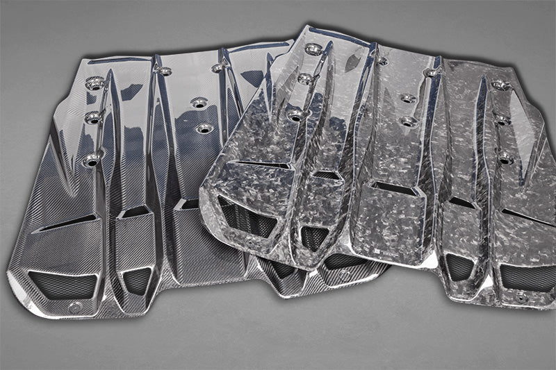 Capristo carbon fiber engine cover for Porsche 991.2 GT3 RS, top view