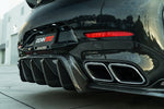 A1 diffuser around the quad exhaust tips - Carbon Fiber Rear Diffuser for the 2019-2026 AMG GT 63 4-Door Coupe