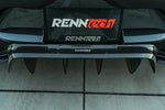 RennTech carbon rear diffuser for the X290 GT 63 on the car - Carbon Fiber Rear Diffuser for the 2019-2026 AMG GT 63 4-Door Coupe