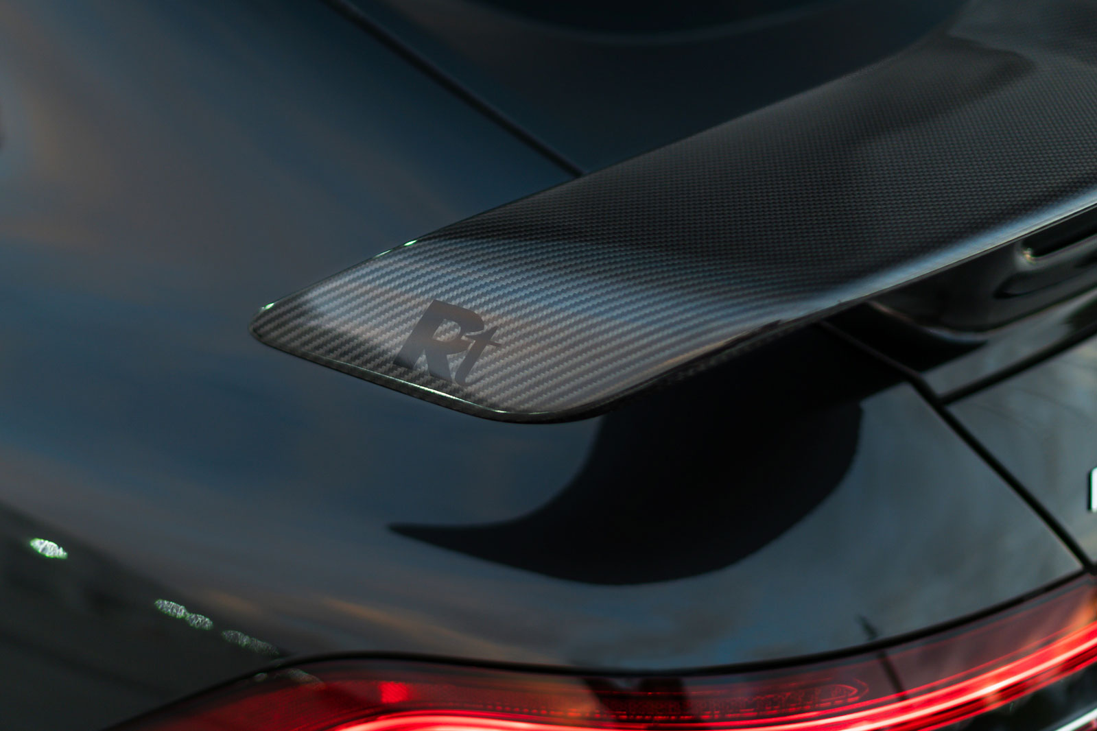 A1 carbon wing endplate close up - Carbon Fiber Aero Package for the 2019-2026 AMG GT 63 4-Door Coupe