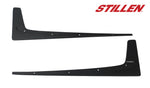 wide view of Stillen Mud Flap Kit [Front & Rear] for Nissan GT-R 2009-2012 with a white background
