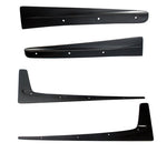 wide view of Stillen Mud Flap Kit [Front & Rear] for Nissan GT-R 2009-2012 with a white background