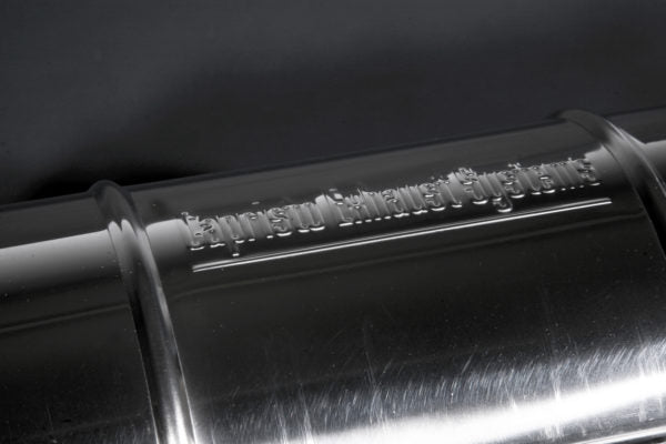 close top view of Capristo Valved Exhaust for Lamborghini Gallardo 2003–2013 with black background