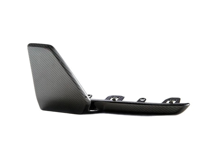 A side view of AUTOTECKNIC DRY CARBON REAR WINGLET SPLITTERS - BMW G05 X5 M-SPORT 2019+ with white background