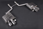 Capristo ECE valved mufflers for the BMW Alpina B5 BiTurbo F10 with polished twin tips