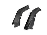 A top view of AUTOTECKNIC DRY CARBON OEM-SPEC REAR SPLITTER SET - BMW G80 M3 | G82/ G83 M4 2021+ with white background