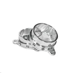 A front view of RK Autowerks F90 F92 M5 M8 BILLET METHANOL NOZZLE ADAPTERS with a white background