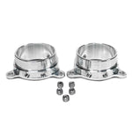 A front view of RK Autowerks F90 F92 M5 M8 BILLET METHANOL NOZZLE ADAPTERS with a white background