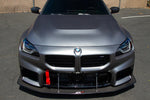 BMW G87 M2 Front Wind Splitter 2023-Up fitment front view