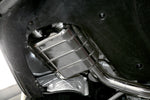 Capristo valved muffler installed in a Bentley Continental GT W12 rear underbody