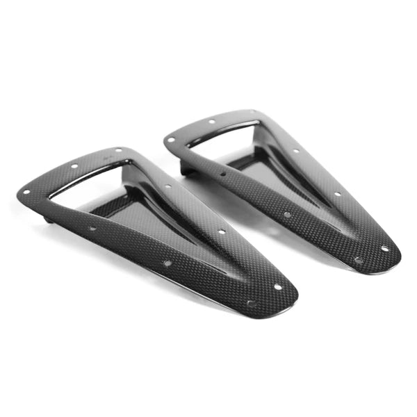 A top view of APR Performance Curved NACA Ducts Universal Fitment with white background