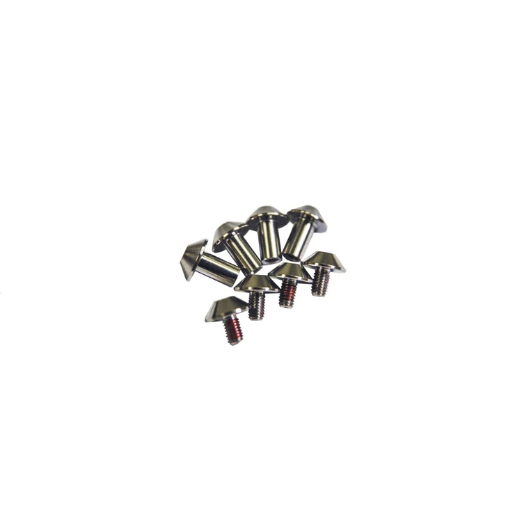 A front view of 15mm of the APR Performance Titanium Bolts Barrel Post and Screw Pack with white background
