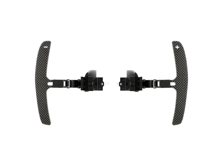 A front view of AUTOTECKNIC MAGNETIC CORSA SHIFT PADDLES - PORSCHE VEHICLES with white background