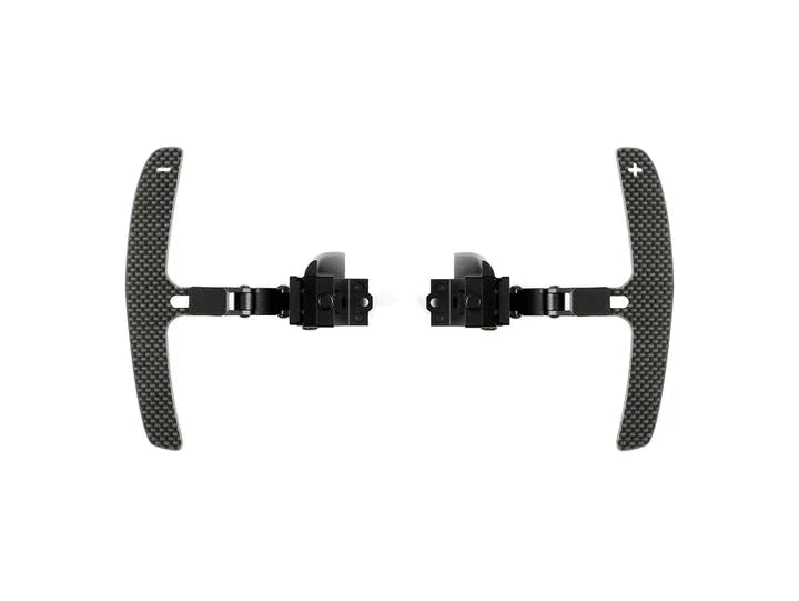 A front view of AUTOTECKNIC MAGNETIC CORSA SHIFT PADDLES - PORSCHE VEHICLES with white background