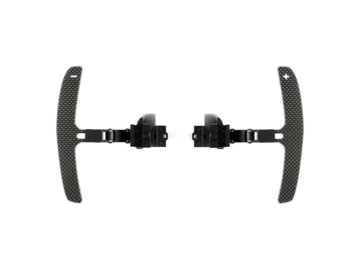 A front view of AUTOTECKNIC MAGNETIC CORSA SHIFT PADDLES - PORSCHE VEHICLES with white background