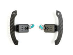 A front view of AUTOTECKNIC MAGNETIC CORSA SHIFT PADDLES  for bMW Vehicles with white background