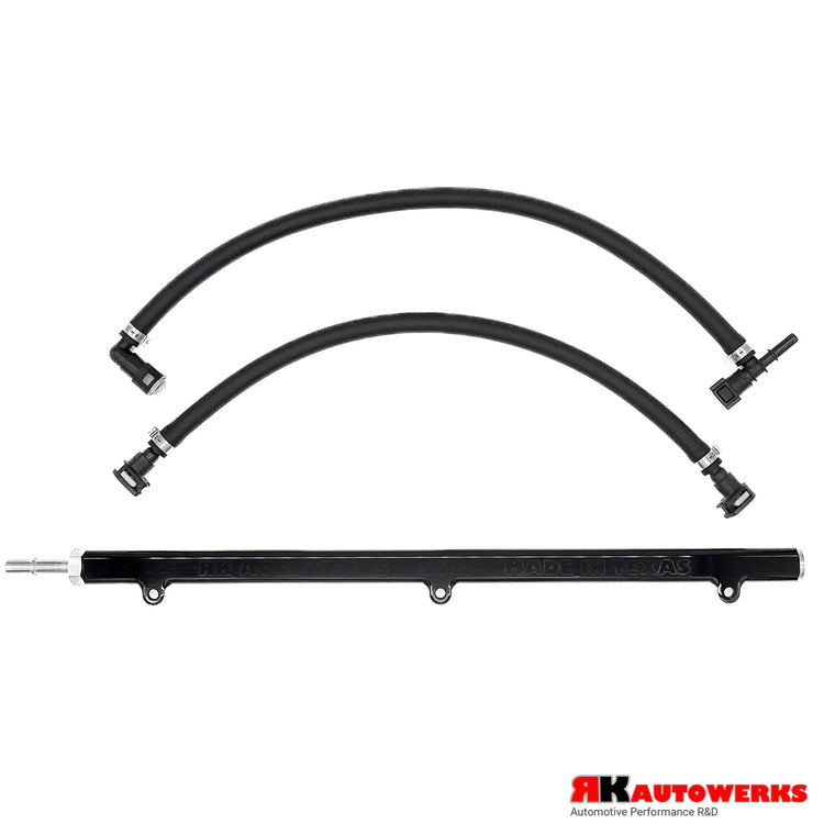 A front view of RK Autowerks BMW S58 PORT INJECTION KIT with a white background