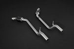 Capristo mid-silencer spares with sport cats for Mercedes-AMG SL63 R231, polished stainless