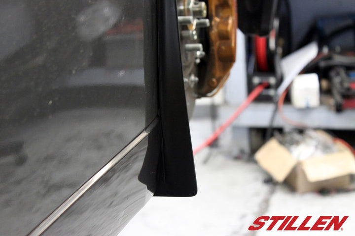 wide view of Stillen Mud Flap Kit [Front] for Nissan GT-R R35 2009-2012 