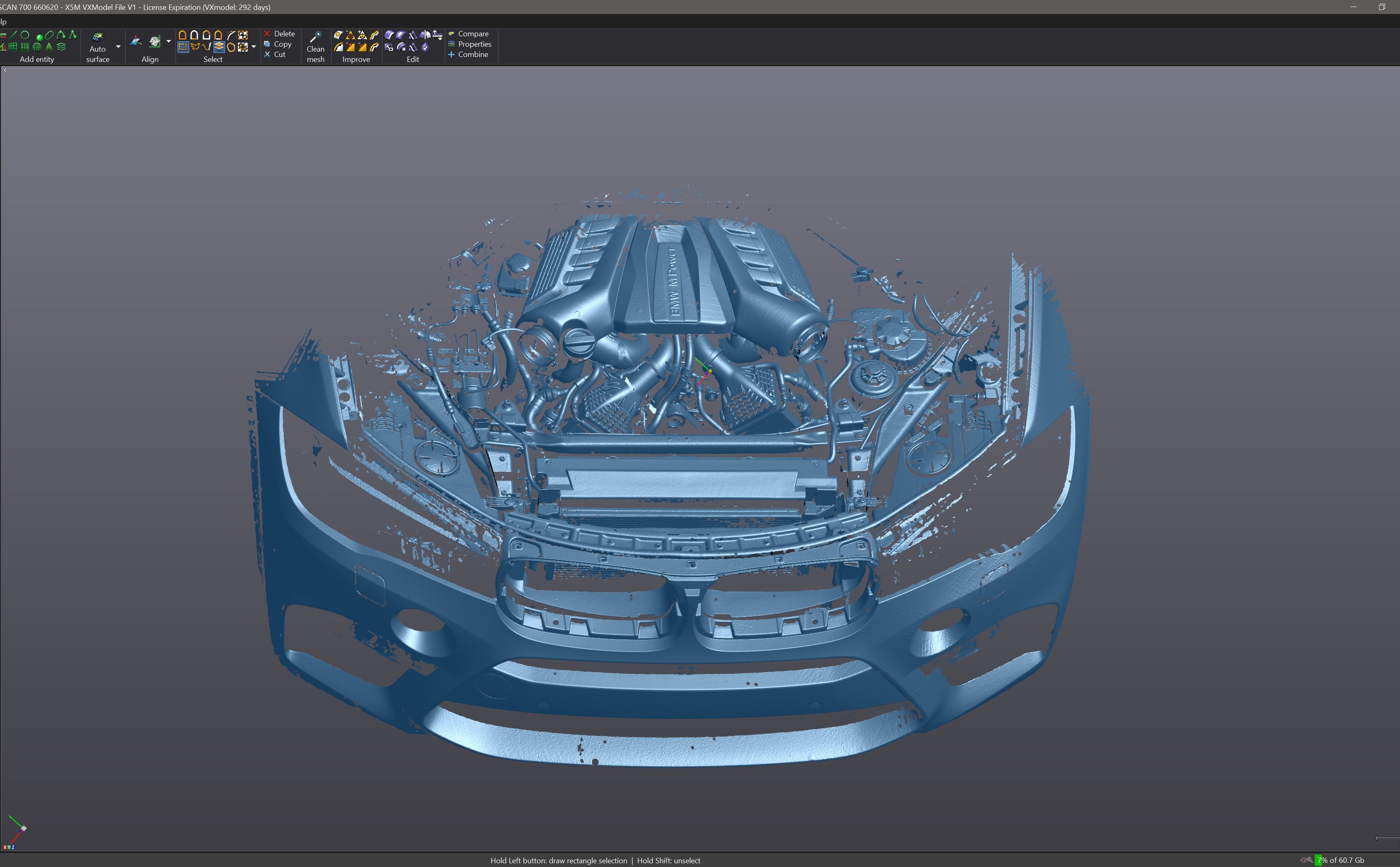 A graphic picture of the RK Autowerks F85 F86 X5M & X6M CARBON FIBER INTAKES fitted on a car in vector drawing