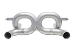 Soul 488 / 488 Pista 3.5″ rear exhaust system: 488 rear exhaust loop pipes, rear view
