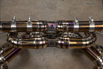 Titanium F1 exhaust Lamborghini Huracan: parallel F1 tubes