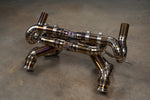 Titanium F1 exhaust Lamborghini Huracan: f1 system opposite angle