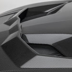 Carbon hood vent on Urus Performante, macro close-up