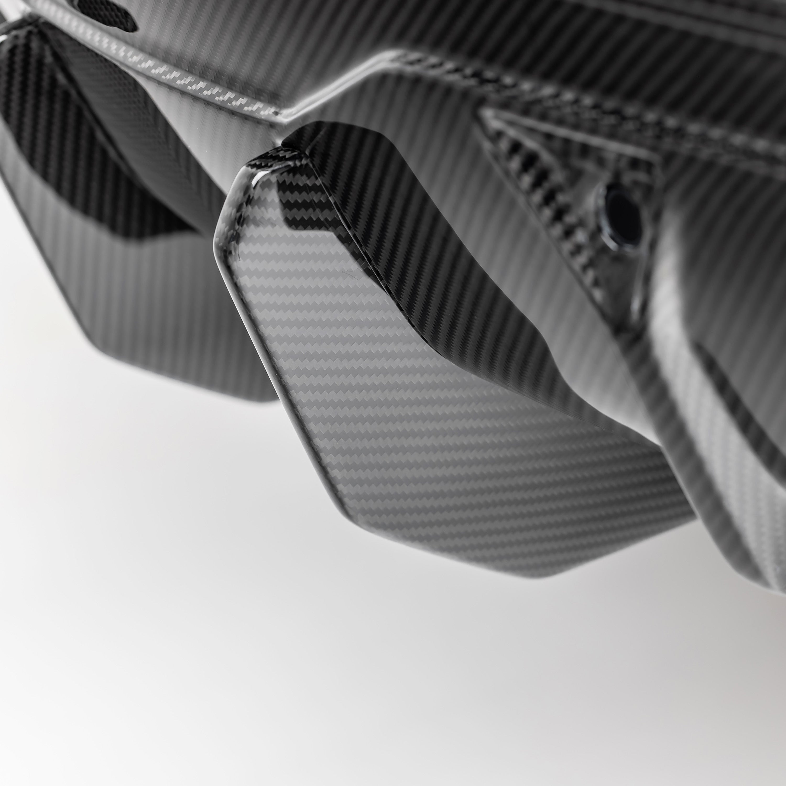 2x2 carbon Urus diffuser fins, macro close-up