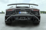 Lamborghini Aventador SV rear with Capristo exhaust and polished tip frame