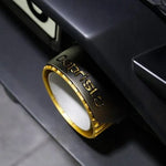 close view of Capristo Exhaust Tips for Lamborghini Huracan EVO/STO 2019-2024 fitted inside a car