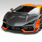 Revuelto with front spoiler, low front 3/4 of car