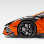 Revuelto front spoiler and wheel, side 3/4 view