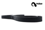 Close up view of Active Autowerke Replacement Belt For BMW E46 M3 Rotrex C38-921 Prima SC Kit with white background