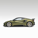 Green Emira with LR-52 front spoiler, full side profile